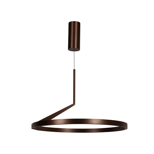 Lucide APPLAUSE - Pendant light - Ø 60 cm - LED Dim. - CCT - 1x32W 2700K/4000K - Hand Wave Sensor - Coffee | Premium - turned off